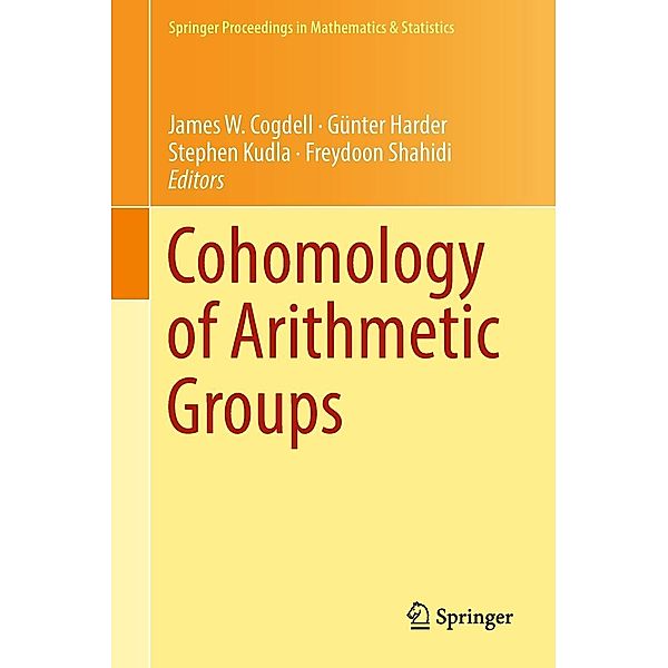 Cohomology of Arithmetic Groups / Springer Proceedings in Mathematics & Statistics Bd.245