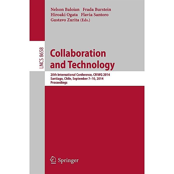 Collaboration and Technology / Lecture Notes in Computer Science Bd.8658