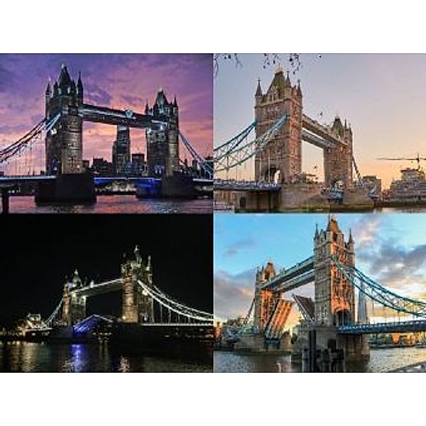 Collage Tower Bridge London - 1.000 Teile (Puzzle)