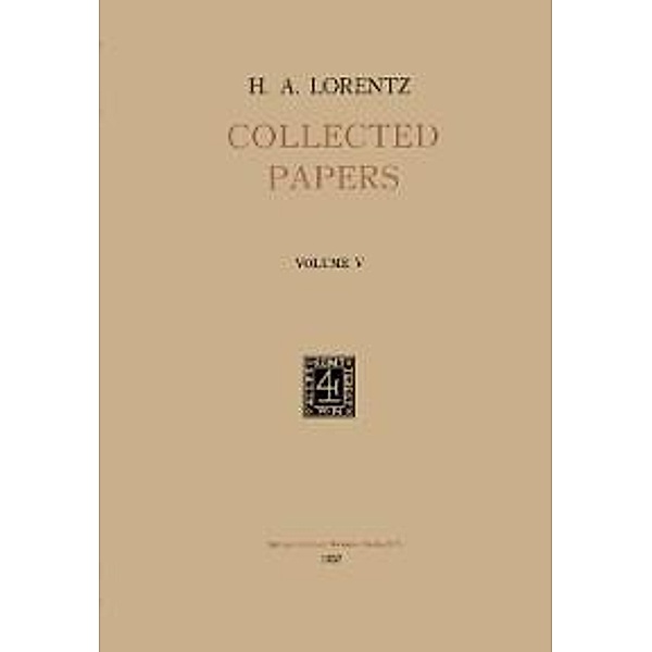 Collected Papers, H. A. Lorenz