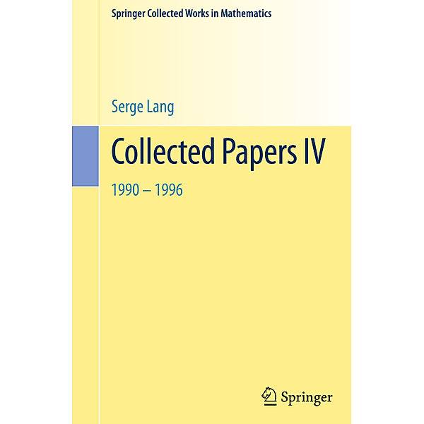 Collected Papers IV, Serge Lang