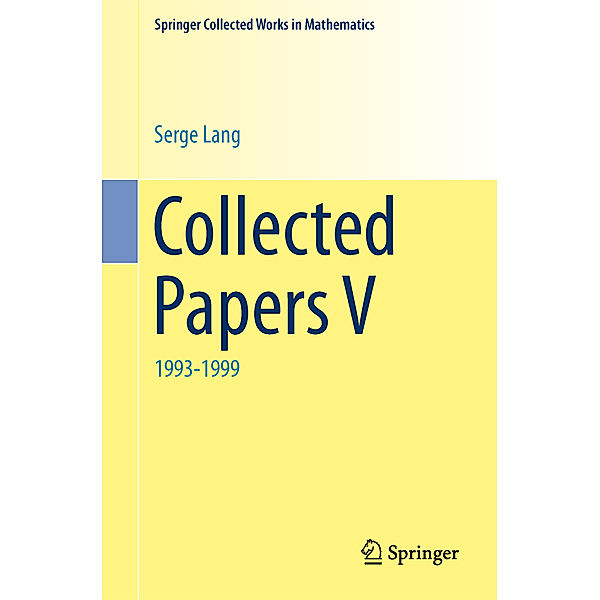 Collected Papers V, Serge Lang