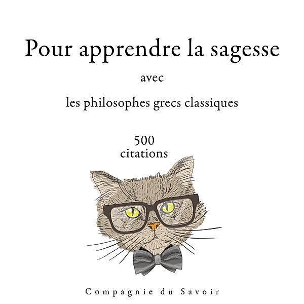 Collection Les meilleures citations - 500 citations pour apprendre la sagesse avec les philosophes grecs classiques, Platon, Aristotle, Epictetus, Heraclitus, Socrates