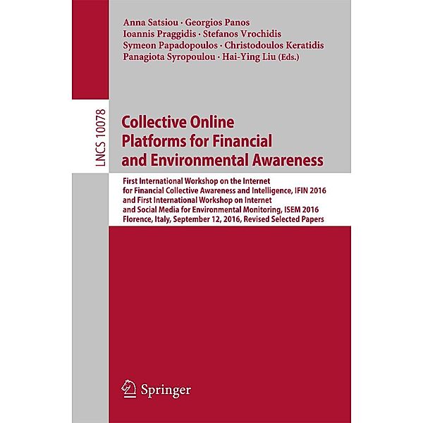 Collective Online Platforms for Financial and Environmental Awareness / Lecture Notes in Computer Science Bd.10078