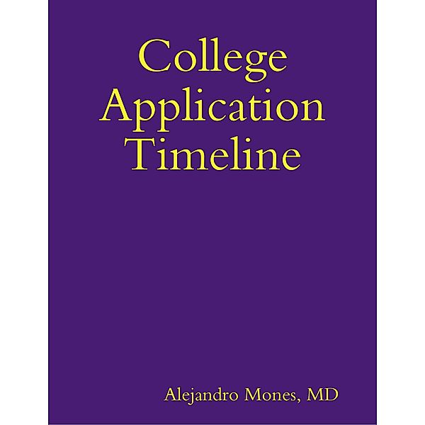 College Application Timeline, Md Mones
