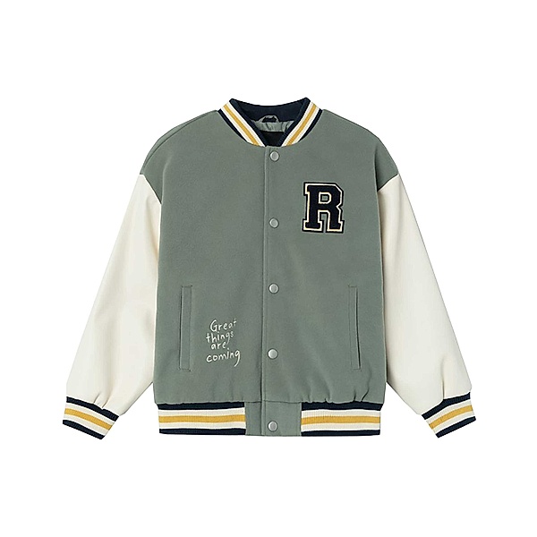 name it College-Jacke NKMMOMBY BOMBER in agave green