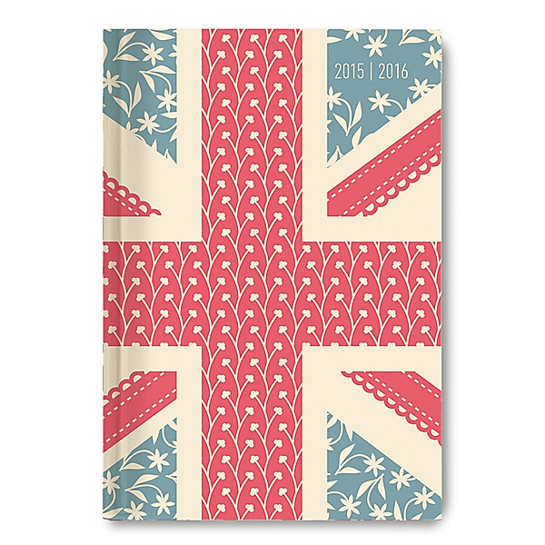 Collegetimer A6 day by day Union Jack 2015/2016