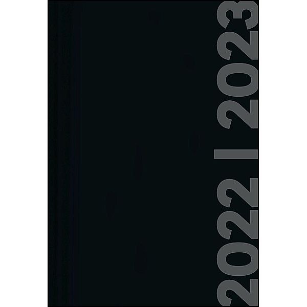 Collegetimer Black Label 2022/2023 - Schüler-Kalender A5 (15x21 cm) - schwarz - Weekly - 224 Seiten - Terminplaner - Alp