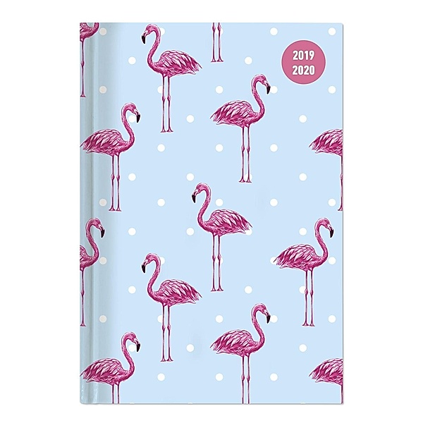 Collegetimer Flamingo 2019/2020 - Schülerkalender A5, ALPHA EDITION