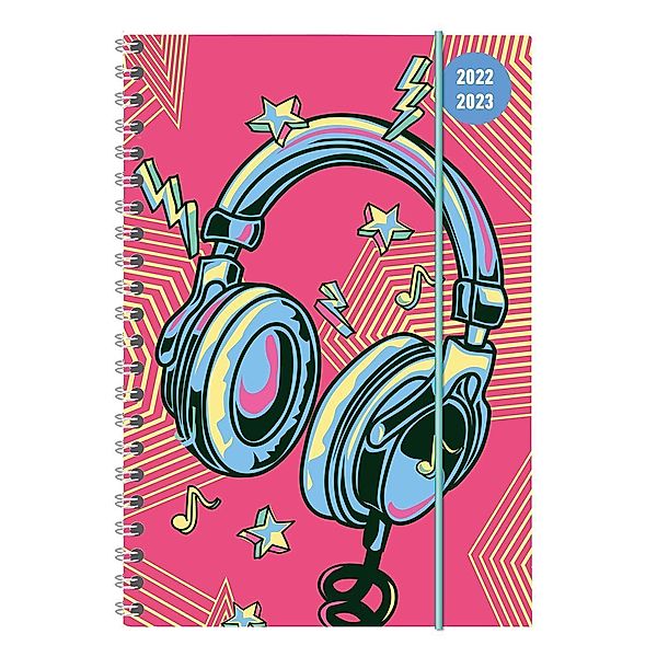 Collegetimer Music 2022/2023 - Schüler-Kalender A5 (15x21 cm) - Musik - Ringbindung - Weekly - 224 Seiten - Terminplaner