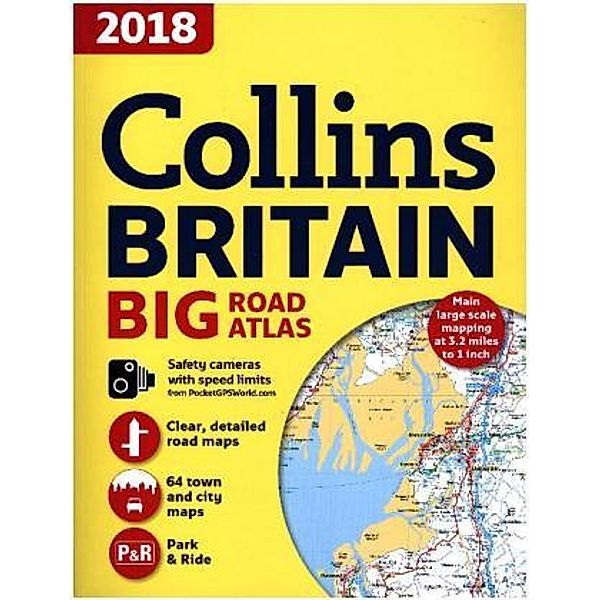 Collins Big Road Atlas Britain 2018