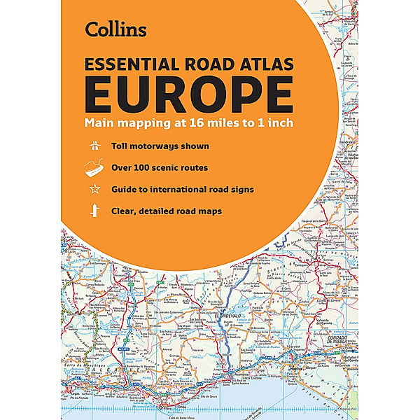 Collins Essential Road Atlas Europe, Collins Maps