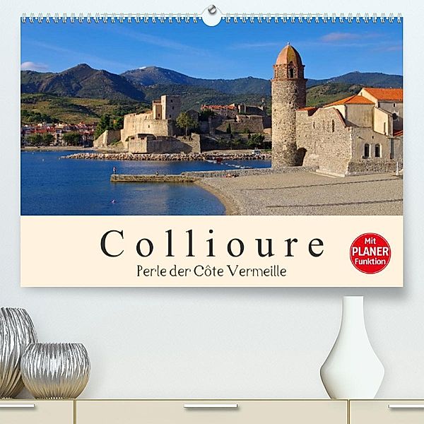 Collioure - Perle der Cote Vermeille (Premium, hochwertiger DIN A2 Wandkalender 2023, Kunstdruck in Hochglanz), LianeM