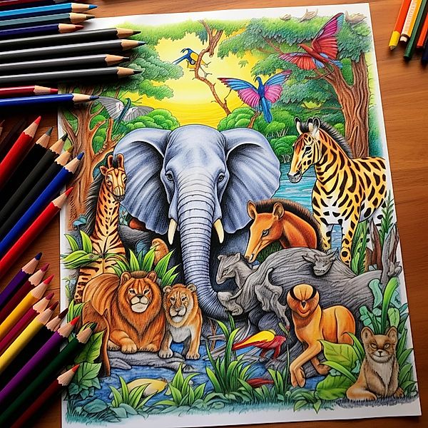 Colorful Creatures - A Kid's Coloring Adventure with Animals, Rajeev Singla