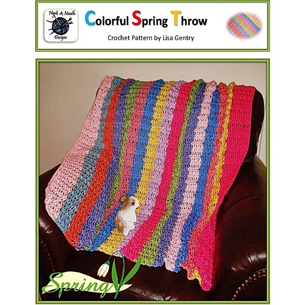 Colorful Spring Throw - Crochet Pattern, Lisa Gentry