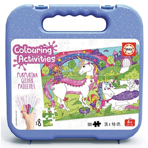 Coloring Puzzle Unicorn (Kinderpuzzle)
