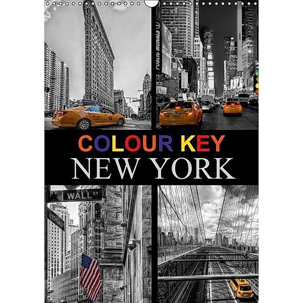 Colour Key in New York (Wall Calendar 2017 DIN A3 Portrait), Carina Buchspies