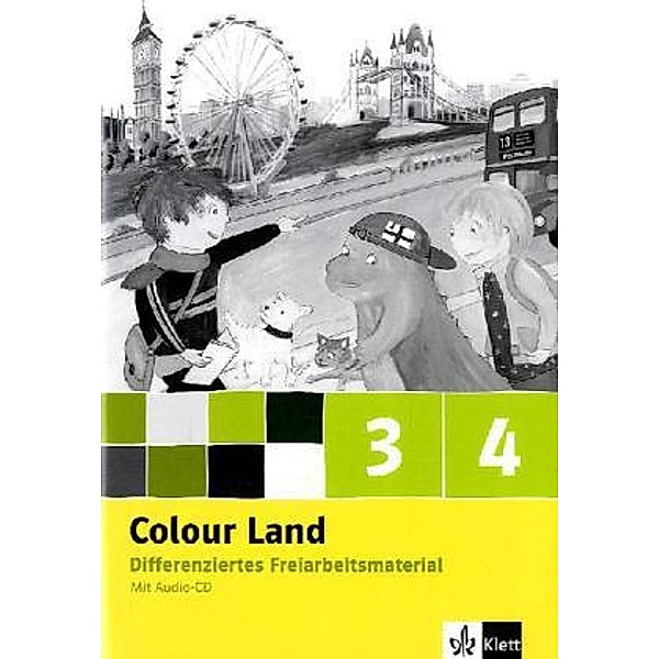 Colour Land, Ausgabe Baden-Württemberg, Berlin, Brandenburg, Rheinland-Pfalz: 3.+4. Schuljahr, Differenziertes Freiarbeitsmaterial, m. Audio-CD