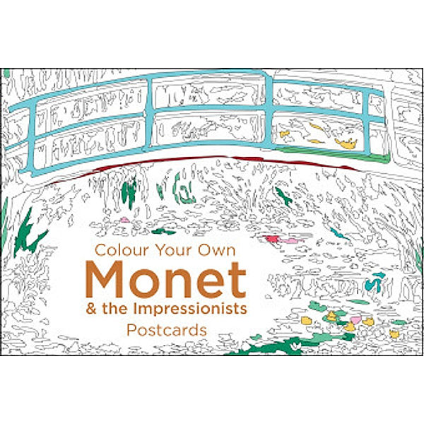 Colour Your Own Monet Postcard Book