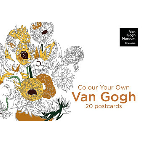Colour Your Own Van Gogh Postcard Book, 20 Postcards