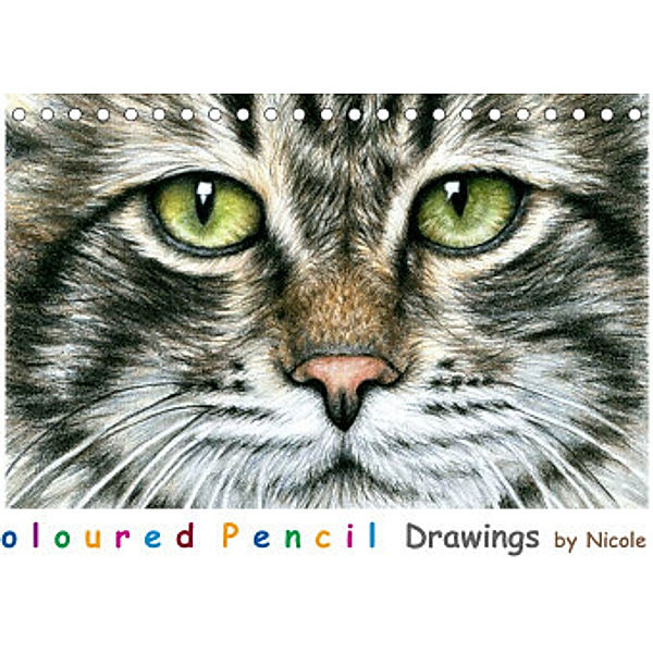 Coloured Pencil Drawings (Tischkalender 2022 DIN A5 quer), Nicole Zeug