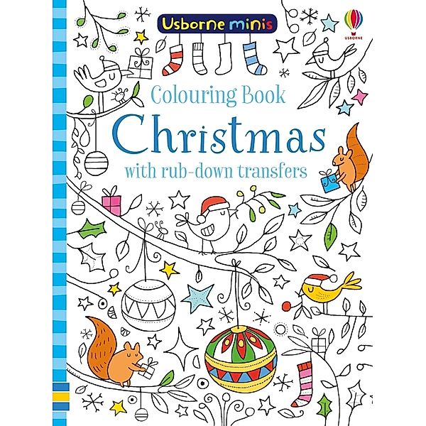 Colouring Book Christmas with rub-down transfers, Kirsteen Robson