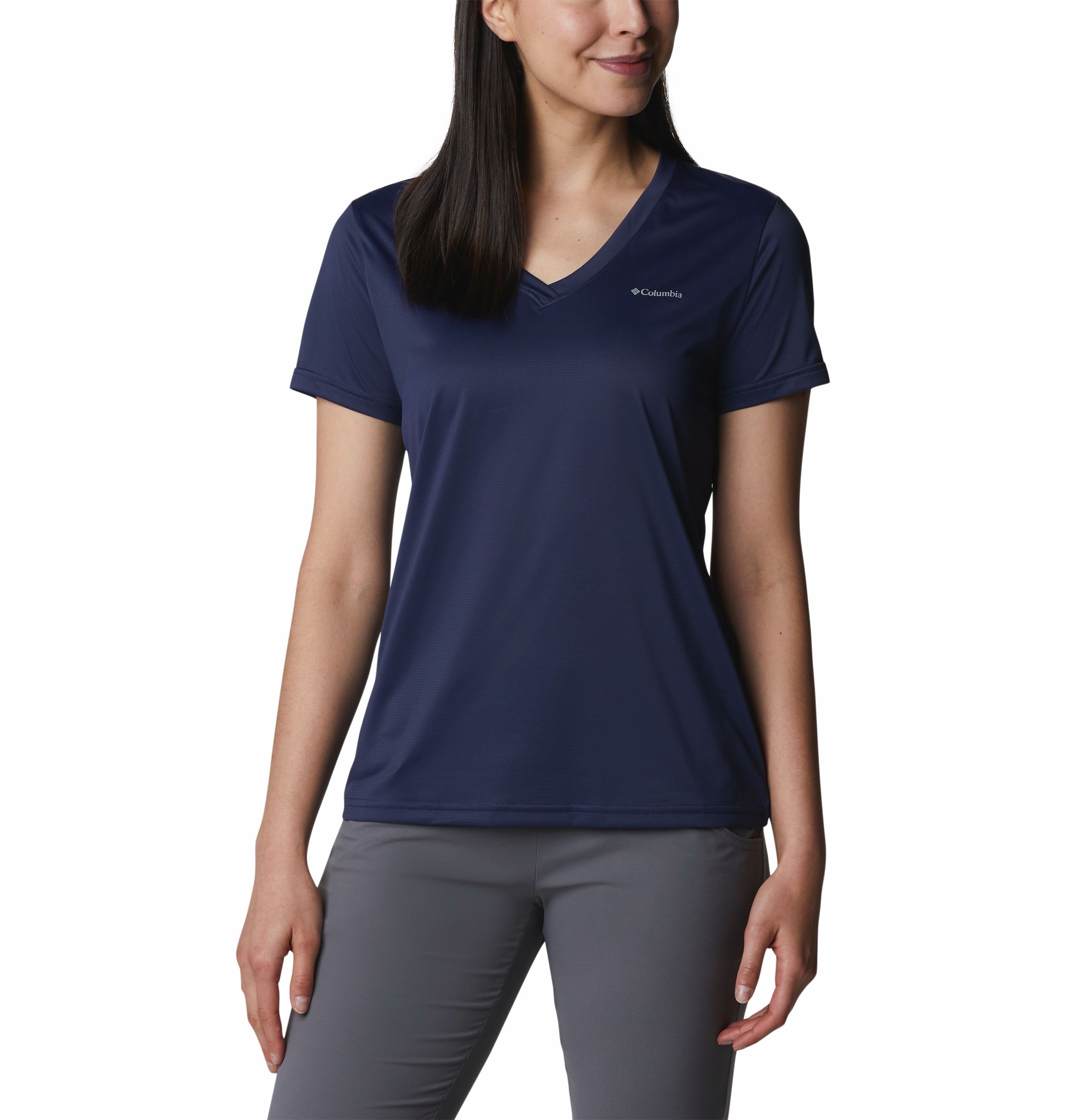 Columbia Hike Damen T-Shirt V-Ausschnitt - Nocturnal Größe: 36 | Weltbild.de