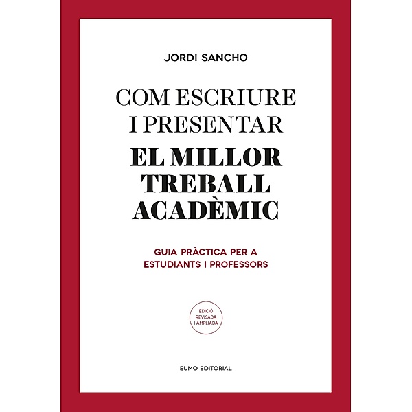 Com escriure i presentar el millor treball acadèmic, Jordi Sancho