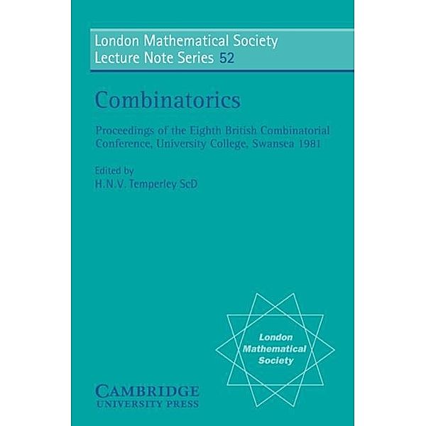 Combinatorics, H. N. V. Temperley