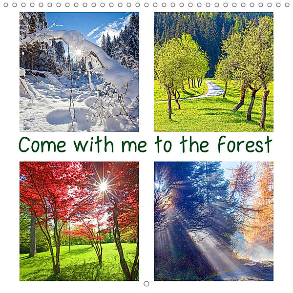 Come with me to the forest (Wall Calendar 2023 300 × 300 mm Square), Christa Kramer