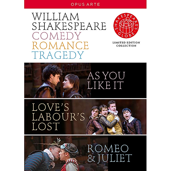 Comedy/Romance/Tragedy, William Shakespeare