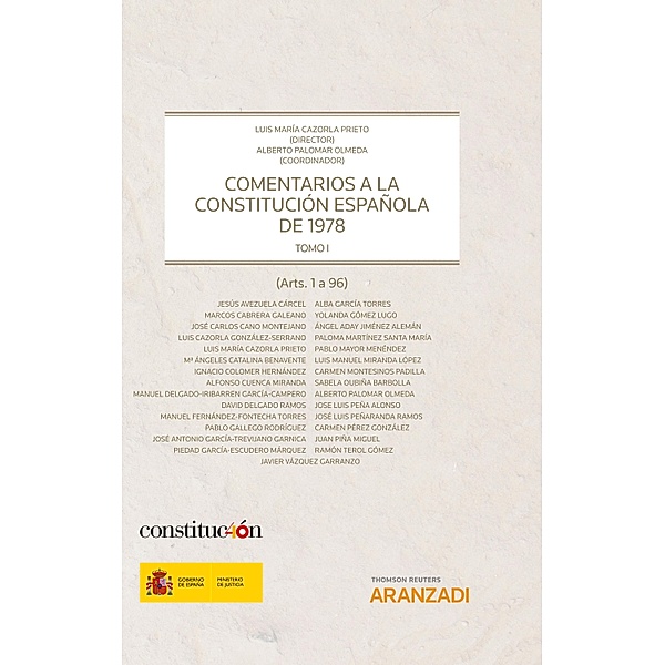 Comentarios a la Constitución Española de 1978 - Tomo I / Gran Tratado Bd.1043, Luis María Cazorla Prieto, Alberto Palomar Olmedo