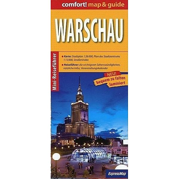 Comfort! map & guide Warschau