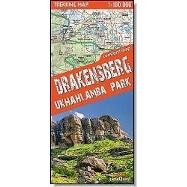 Comfort! map, Trekking map: Trekking Map Drakensberg, Ukhahlamba Park, terraQuest