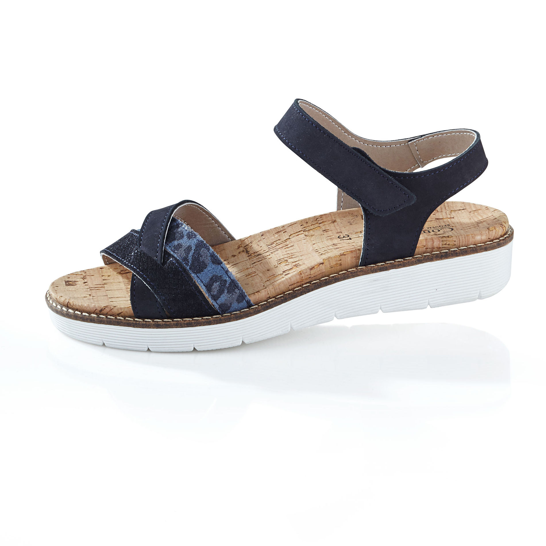 Comfortabel Damen-Sandalette Grösse: 38, dunkelblau | Weltbild.ch