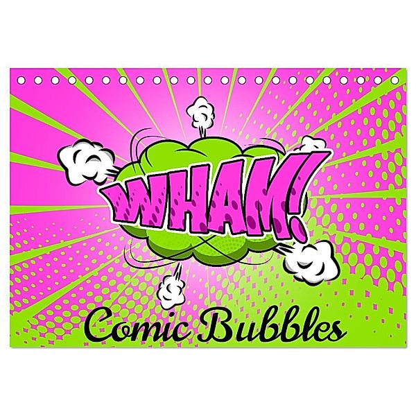 Comic Bubbles (Tischkalender 2024 DIN A5 quer), CALVENDO Monatskalender, pixs:sell