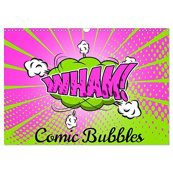 Comic Bubbles (Wandkalender 2024 DIN A3 quer), CALVENDO Monatskalender, pixs:sell