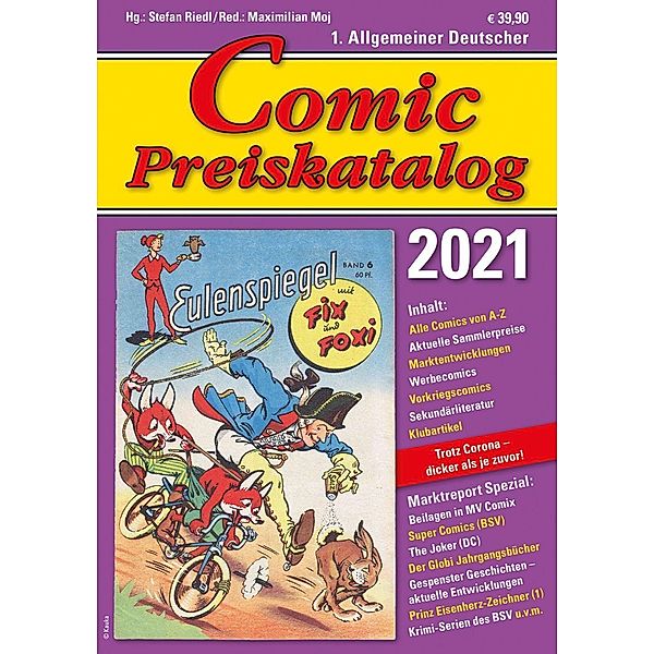 Comic Preiskatalog 2021, Stefan Riedl, Maximilian Moj