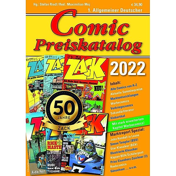 Comic Preiskatalog 2022 SC, Stefan Riedl