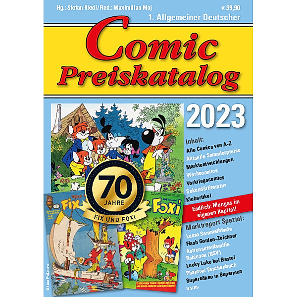 Comic Preiskatalog 2023 SC, Stefan Riedl