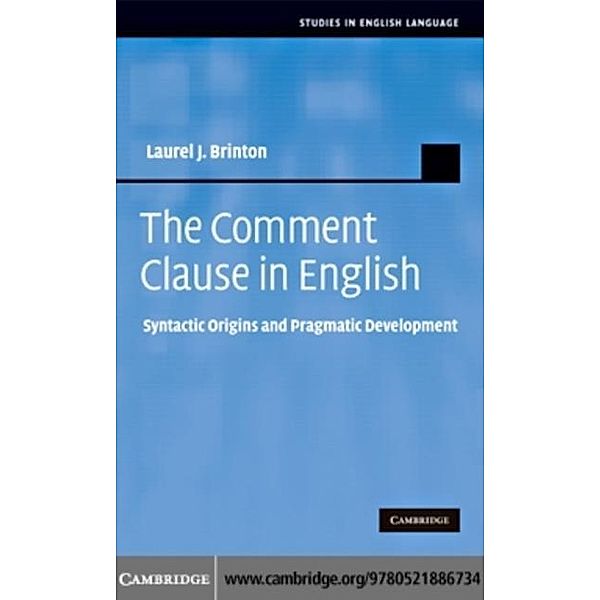 Comment Clause in English, Laurel J. Brinton