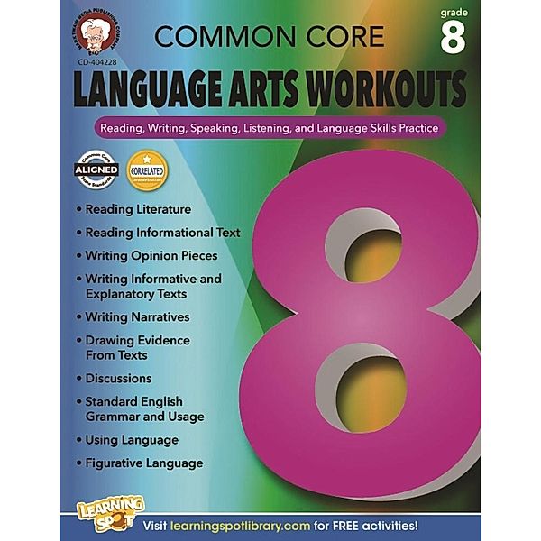 Common Core Language Arts Workouts, Grade 8, Linda Armstrong