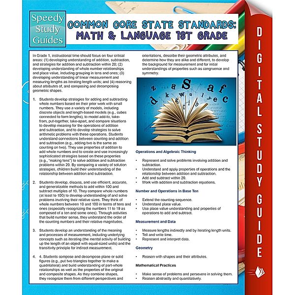 Common Core State Standards: Math And Language 1st Grade / Dot EDU, Speedy Publishing