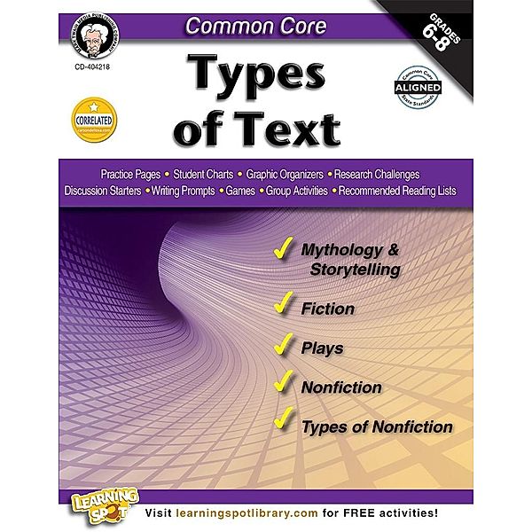 Common Core: Types of Text, Linda Armstrong