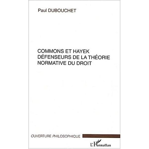 Commons et Hayek / Hors-collection, Dubouchet Paul