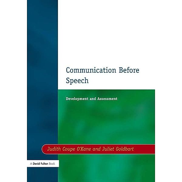 Communication before Speech, Judith Coupe O'Kane, Juliet Goldbart