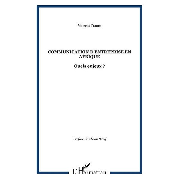 Communication d'entreprise en Afrique / Hors-collection, Traore Vincent