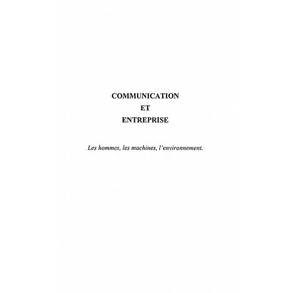 Communication et entreprise / Hors-collection, Noureddine Kridis