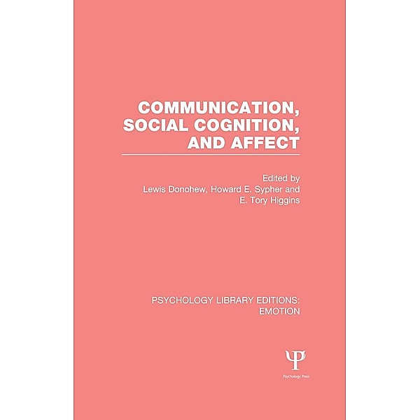 Communication, Social Cognition, and Affect (PLE: Emotion)