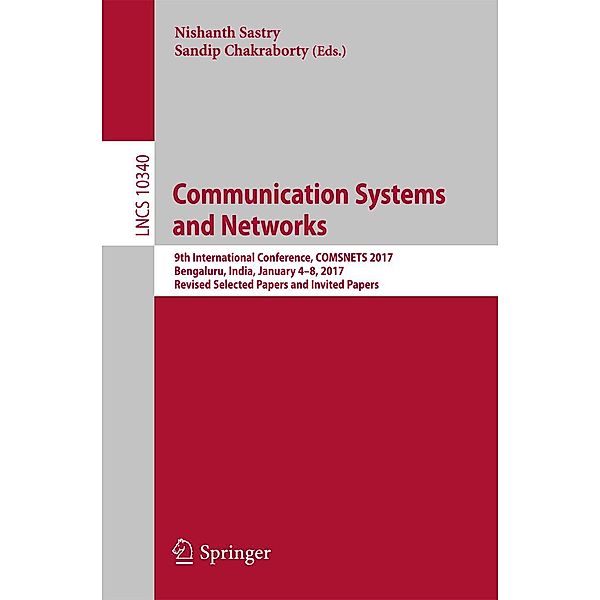 Communication Systems and Networks / Lecture Notes in Computer Science Bd.10340